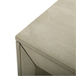 Accent Dining Bench- 48 Inch Taupe Gray Finish- Panel Legs Acacia Wood