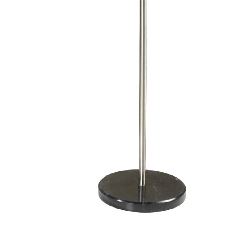 Arch Floor Lamp- Adjustable Arm and Black Genuine Marble Base- 81 Inch