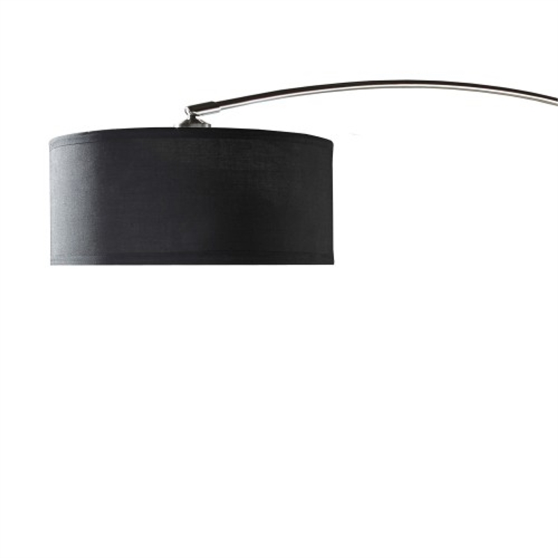 Arch Floor Lamp- Adjustable Arm and Black Genuine Marble Base- 81 Inch