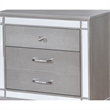 Queen Bedroom Set- Silver Wood- 2 Piece Set with Nightstand