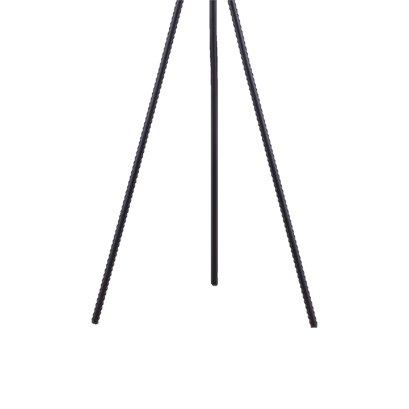 Floor Lamp with Beige Drum Shade- 65 Inch Bronze Metal Tripod Base