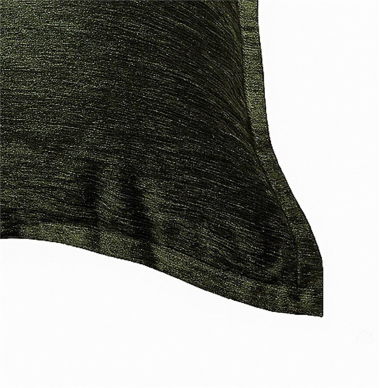 Dey Throw Pillow Cover- Deep Forest Green Velvet Luxe Shine- 20 Inch Square