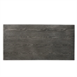 Outdoor Dining Table- 71 Inch Gray Rectangular Top- Black Steel Legs