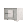 Queen Bedroom Set- White Wash- Stone Gray- 2 Piece Set with Nightstand