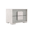 Queen Bedroom Set- White Wash- Stone Gray- 2 Piece Set with Nightstand