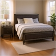 Queen Bedroom Set- Gray- Nickel Wood- 2 Piece Set with Nightstand
