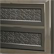 Queen Bedroom Set- White- Gray Wood- 2 Piece Set with Nightstand
