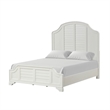 Queen Bedroom Set- White Wood- 2 Piece Set with Nightstand