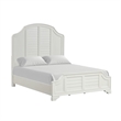 Queen Bedroom Set- White Wood- 2 Piece Set with Nightstand