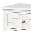 Queen Bedroom Set- White Wood- 2 Piece Set with Nightstand