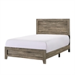 Full Bedroom Set- Brown Wood- 2 Piece Set with Nightstand