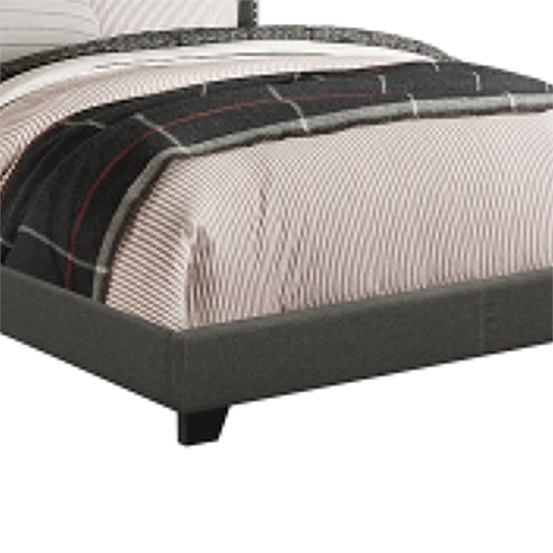 King Bedroom Set- Espresso Brown- Black Wood-3 Piece Set with 2 Nightstand