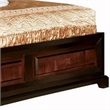 Queen Bedroom Set- Brown Wood- 2 Piece Set with Nightstand