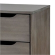 Queen Bedroom Set in Gray Wood - 2 Piece Set with Nightstand