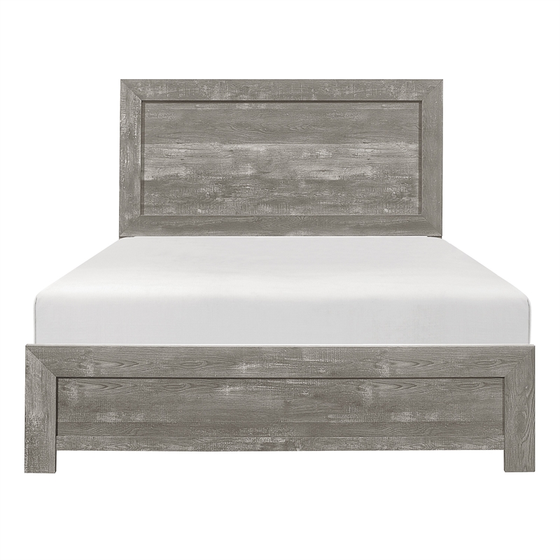 King Bedroom Set- Gray- 5 Piece Set with 2 Nightstands- Dresser- and Chest