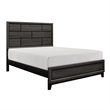 Queen Bedroom Set- Drawer Storage- Gray- 2 Piece Set with Nightstand