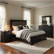 Queen Bedroom Set- 5 Piece Set with 2 Nightstands- Dresser- and Mirror