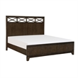 Queen Bedroom Set- Drawer Storage- Brown- 2 Piece Set with Nightstand