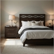 Queen Bedroom Set- Drawer Storage- Brown- 2 Piece Set with Nightstand
