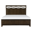 Queen Bedroom Set- Drawer Storage- Brown- 3 Piece Set with 2 Nightstands
