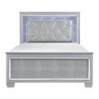 Queen Bedroom Set- Drawer Storage- Gray- 3 Piece Set with 2 Nightstands