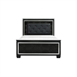 Queen Bedroom Set- Drawer Storage- Black- 3 Piece Set with 2 Nightstands