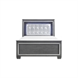 Queen Bedroom Set- Drawer Storage- Gray- 3 Piece Set with 2 Nightstands