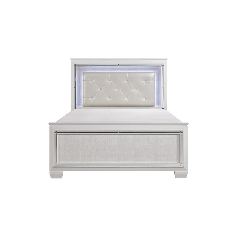 California King Bedroom Set- White- 3 Piece Set with 2 Nightstands