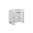 Queen Bedroom Set- Drawer Storage- White- 3 Piece Set with 2 Nightstands