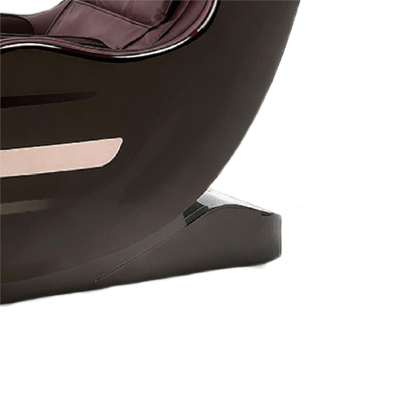 Marty 7 Modes Massage Chair with 3D Back Roller- Brown Faux Leather