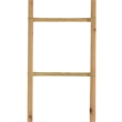 Kinu Decorative Ladder Rack with Round Top- Natural Brown Fiber- 72 Inch