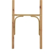 Kinu Decorative Ladder Rack with Round Top- Natural Brown Fiber- 72 Inch
