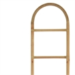Kinu Decorative Ladder Rack with Arch Top- Natural Brown Wood- 72 Inch