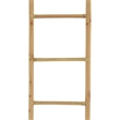 Kinu Decorative Ladder Rack with Arch Top- Natural Brown Wood- 72 Inch