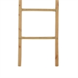 Kinu Decorative Ladder Rack with Arch Top- Natural Brown Wood- 72 Inch