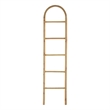 Kinu Decorative Ladder Rack with Arch Top- Natural Brown Wood- 72 Inch