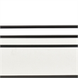 Shaya Rectangular Tray- Gallery Frame w Rails- Glass- Black Metal 16 Inch