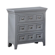 Full Bedroom Set- Gray and Chrome- 2 Piece Set with Nightstand