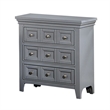 Full Bedroom Set- Gray and Chrome- 2 Piece Set with Nightstand