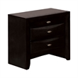 Full Bedroom Set- Black and Nickel- 2 Piece Set with Nightstand