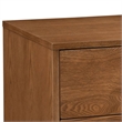 Full Bedroom Set- Walnut Brown and Nickel- 2 Piece Set with Nightstand