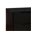 3pc King Bedroom Set- Black Wood- 2 Nightstands