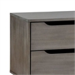 3pc King Bedroom Set- Gray Wood- 2 Nightstands