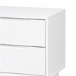 2pc King Bedroom Set- White Wood- Nightstand