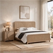 2pc King Bedroom Set- Natural Brown Wood- Nightstand