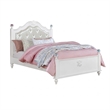 2pc Full Bedroom Set- White Wood- Nightstand