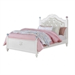 2pc Full Bedroom Set- White Wood- Nightstand