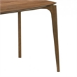 Ebik Couter Height Table- Rectangular- Angled Legs- Walnut Brown 59 Inch