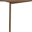 Ebik Couter Height Table- Rectangular- Angled Legs- Walnut Brown 59 Inch