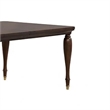 Raam Extendable Dining Table- Turned Legs- Cherry Brown 76-94 Inch